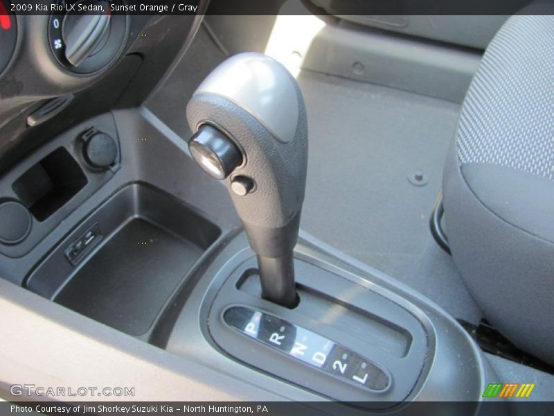 Sunset Orange / Gray 2009 Kia Rio LX Sedan