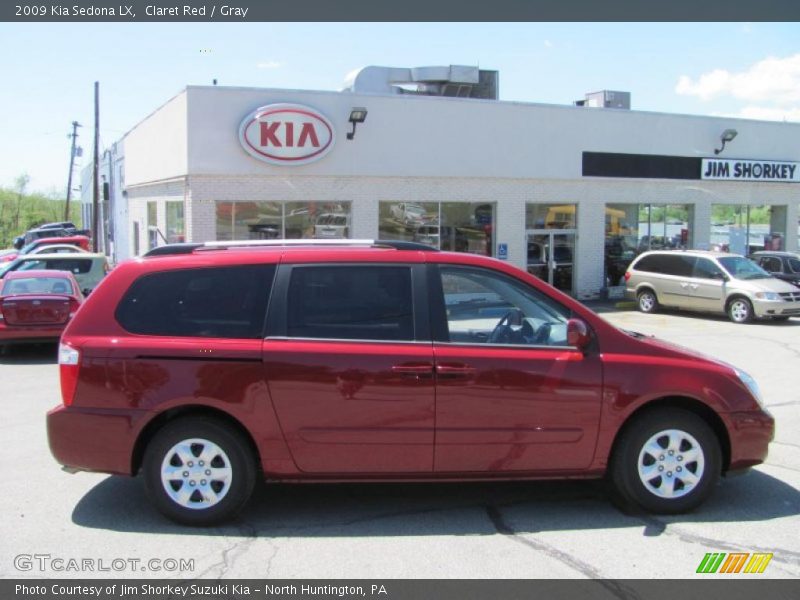 Claret Red / Gray 2009 Kia Sedona LX