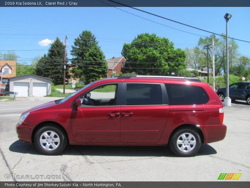 Claret Red / Gray 2009 Kia Sedona LX
