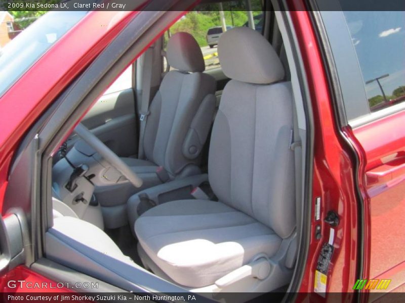 Claret Red / Gray 2009 Kia Sedona LX