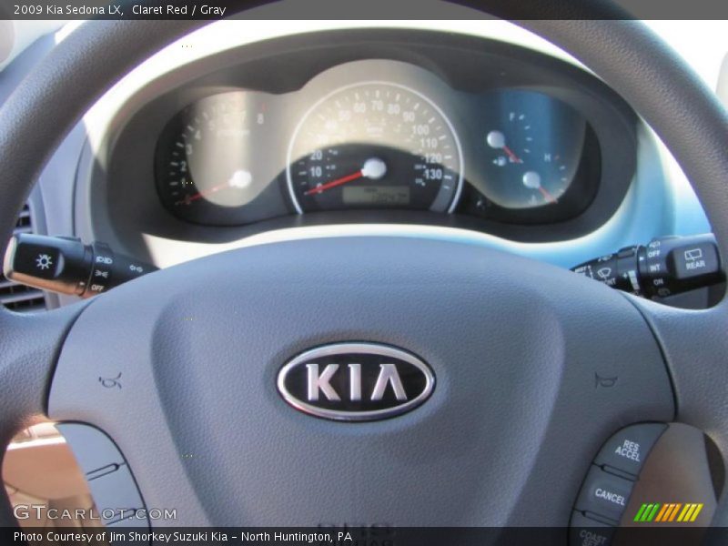 Claret Red / Gray 2009 Kia Sedona LX