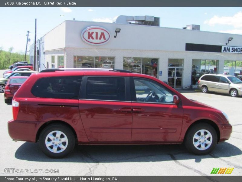 Claret Red / Beige 2009 Kia Sedona LX