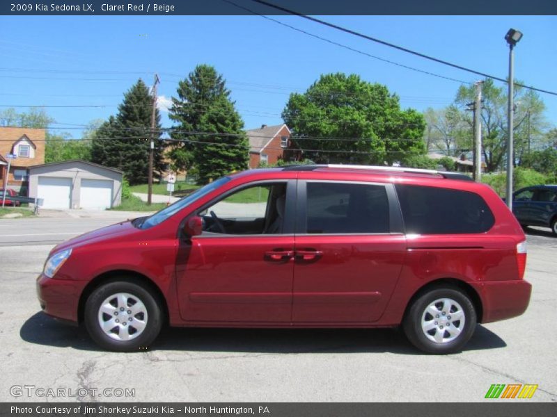 Claret Red / Beige 2009 Kia Sedona LX
