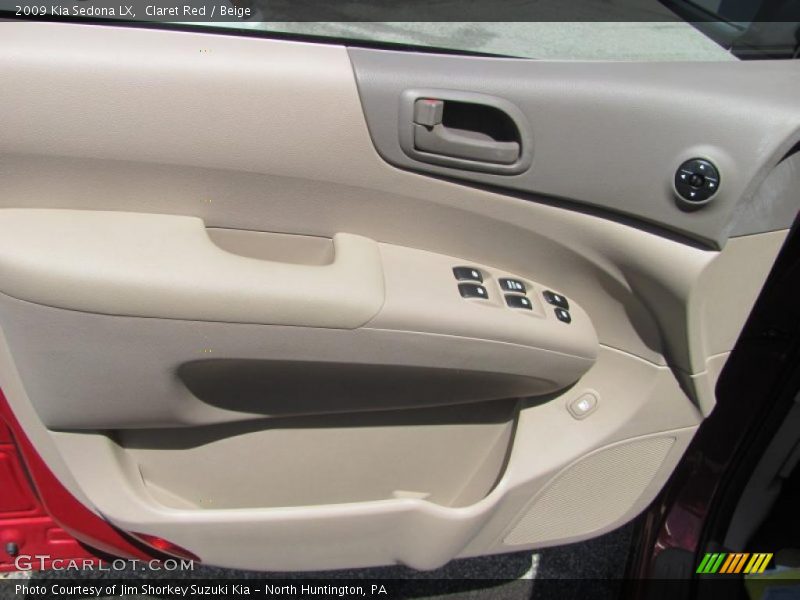 Claret Red / Beige 2009 Kia Sedona LX