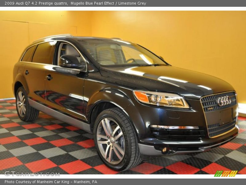 Mugello Blue Pearl Effect / Limestone Grey 2009 Audi Q7 4.2 Prestige quattro