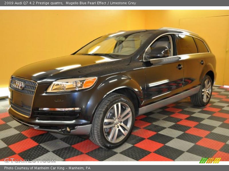 Mugello Blue Pearl Effect / Limestone Grey 2009 Audi Q7 4.2 Prestige quattro