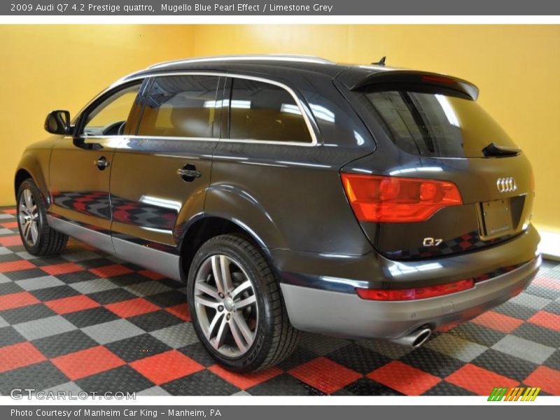 Mugello Blue Pearl Effect / Limestone Grey 2009 Audi Q7 4.2 Prestige quattro
