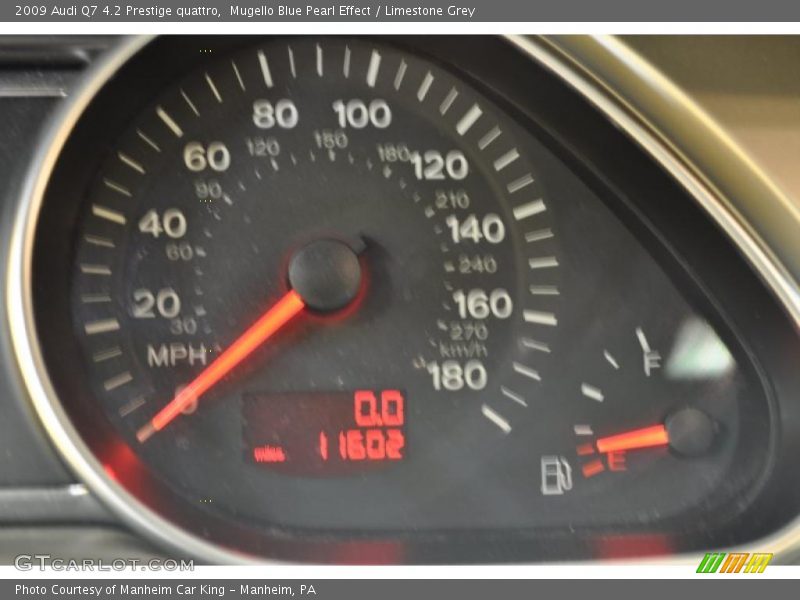 Mugello Blue Pearl Effect / Limestone Grey 2009 Audi Q7 4.2 Prestige quattro