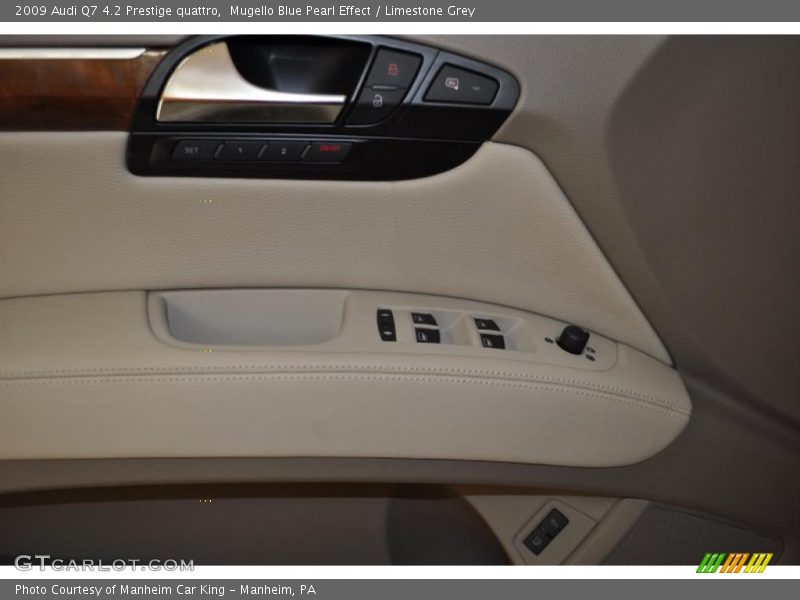 Mugello Blue Pearl Effect / Limestone Grey 2009 Audi Q7 4.2 Prestige quattro
