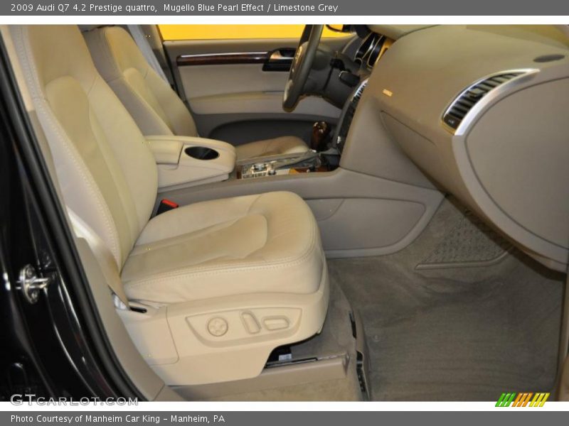 Mugello Blue Pearl Effect / Limestone Grey 2009 Audi Q7 4.2 Prestige quattro