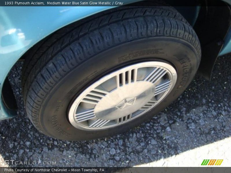 Medium Water Blue Satin Glow Metallic / Gray 1993 Plymouth Acclaim