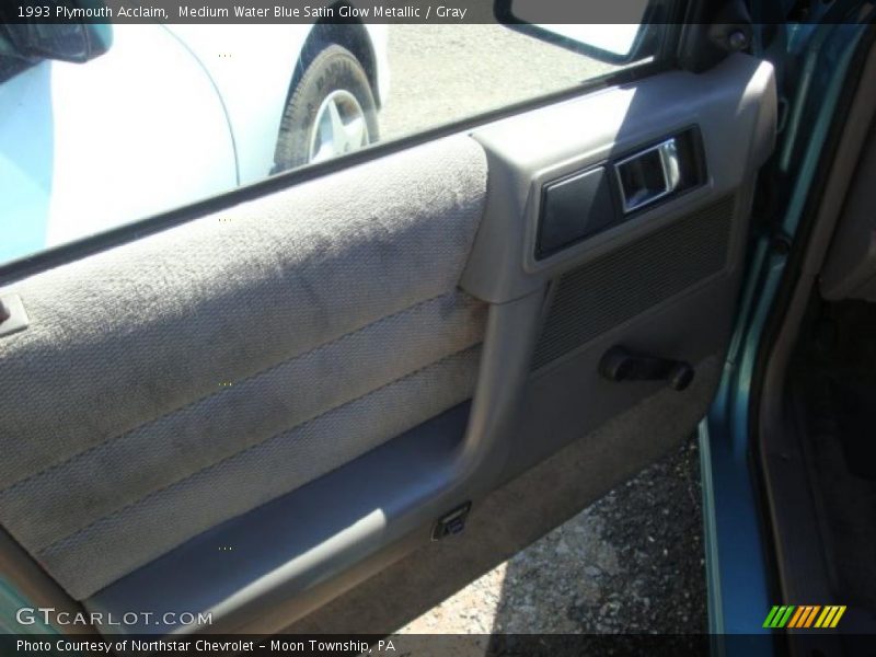 Medium Water Blue Satin Glow Metallic / Gray 1993 Plymouth Acclaim