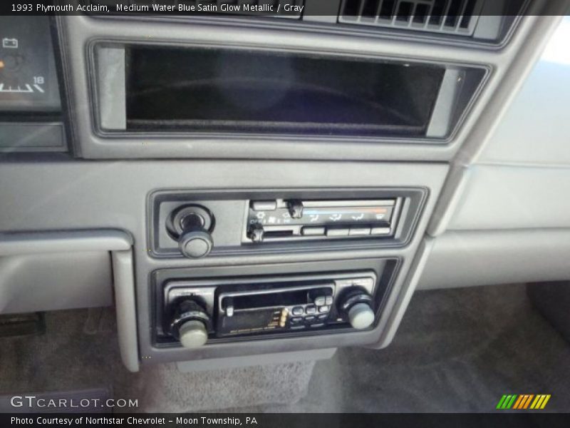 Medium Water Blue Satin Glow Metallic / Gray 1993 Plymouth Acclaim