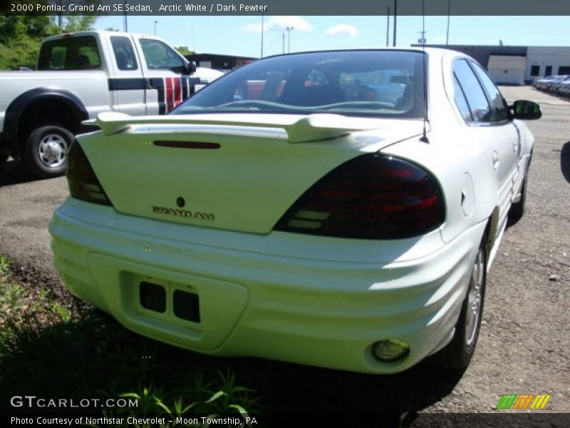 Arctic White / Dark Pewter 2000 Pontiac Grand Am SE Sedan