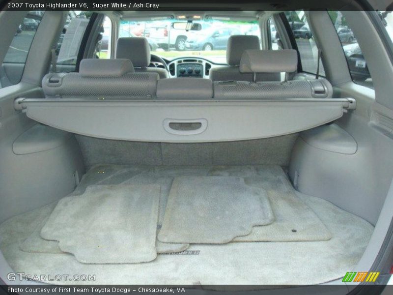Super White / Ash Gray 2007 Toyota Highlander V6