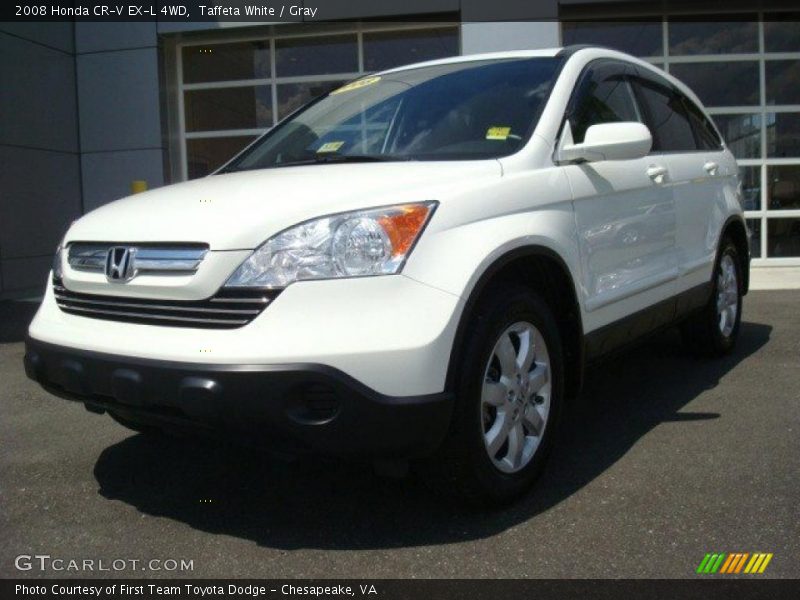 Taffeta White / Gray 2008 Honda CR-V EX-L 4WD