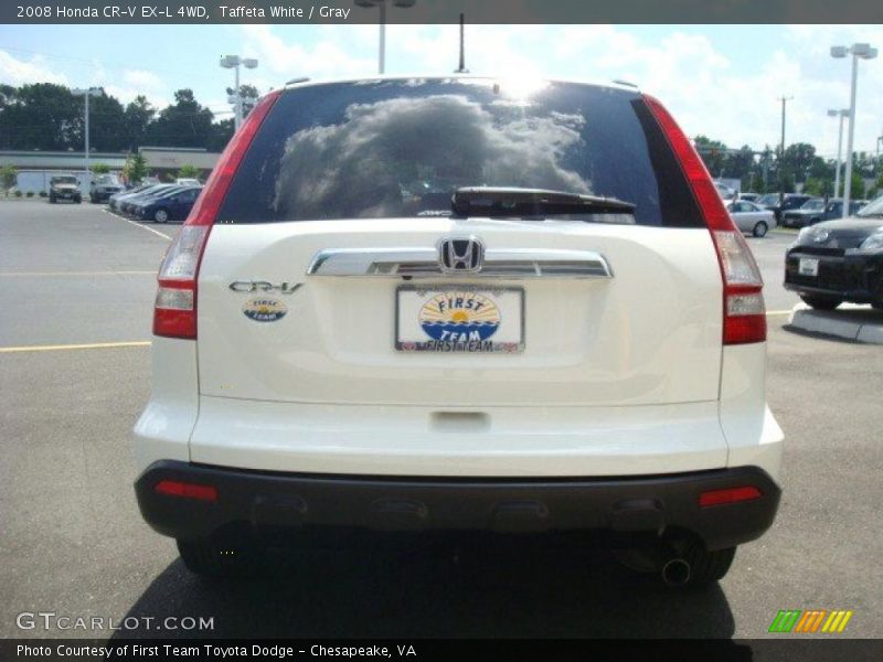 Taffeta White / Gray 2008 Honda CR-V EX-L 4WD