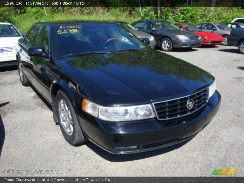 Sable Black / Black 1998 Cadillac Seville STS