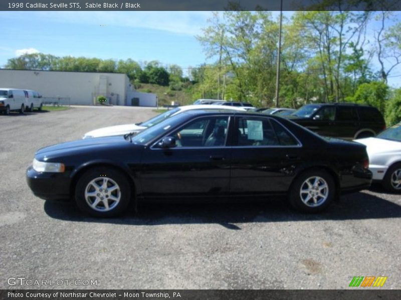 Sable Black / Black 1998 Cadillac Seville STS