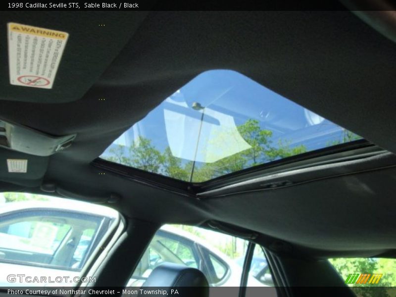 Sable Black / Black 1998 Cadillac Seville STS
