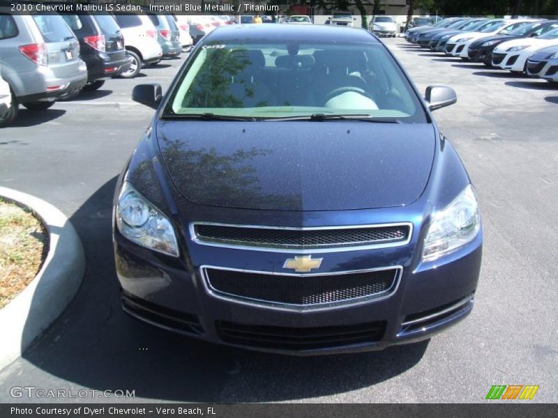 Imperial Blue Metallic / Titanium 2010 Chevrolet Malibu LS Sedan