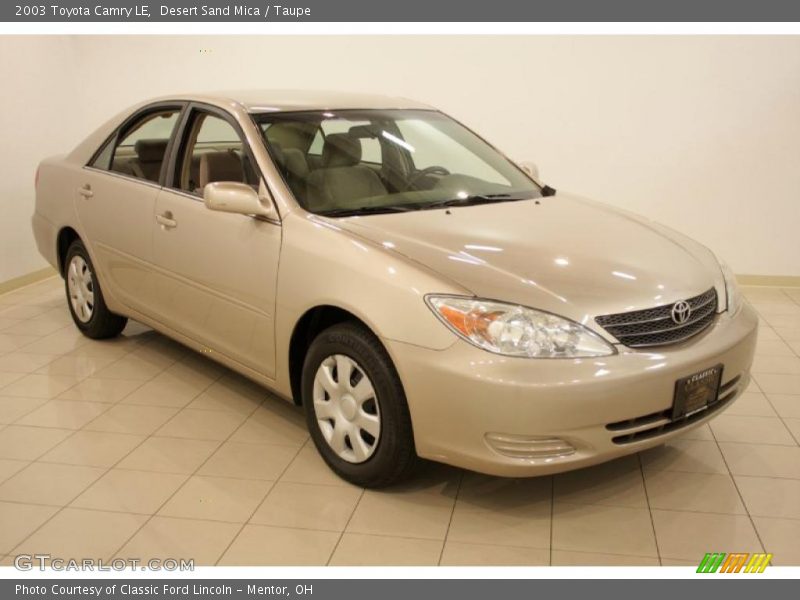 Desert Sand Mica / Taupe 2003 Toyota Camry LE