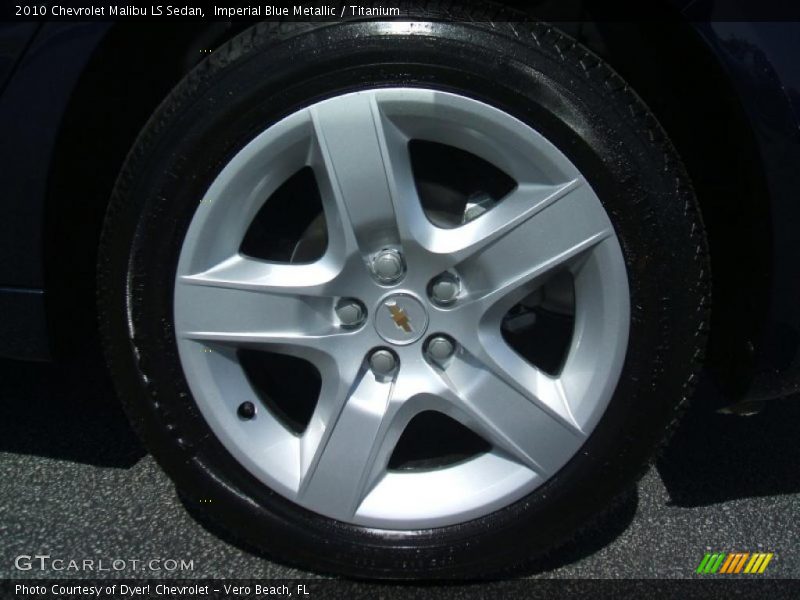 Imperial Blue Metallic / Titanium 2010 Chevrolet Malibu LS Sedan