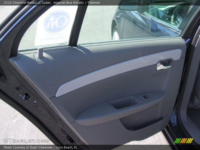 Imperial Blue Metallic / Titanium 2010 Chevrolet Malibu LS Sedan