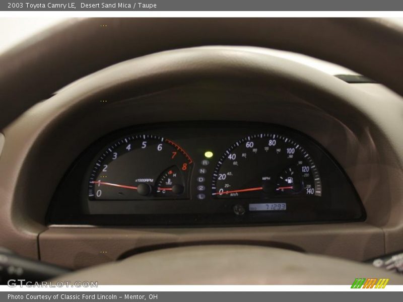 Desert Sand Mica / Taupe 2003 Toyota Camry LE