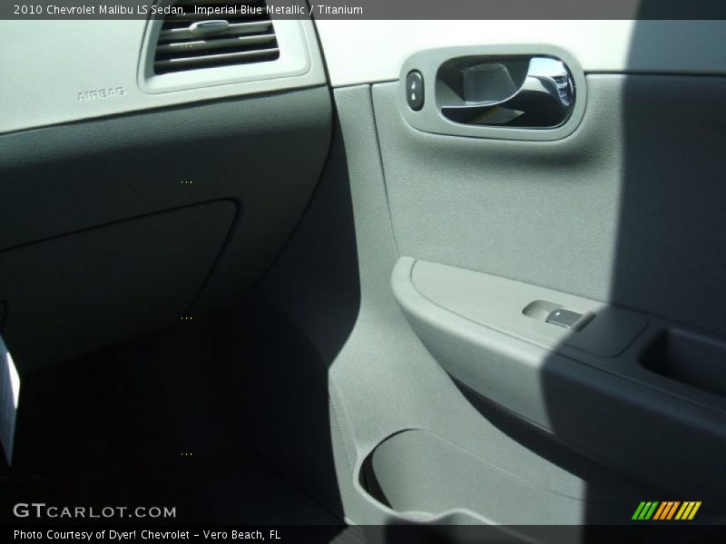 Imperial Blue Metallic / Titanium 2010 Chevrolet Malibu LS Sedan