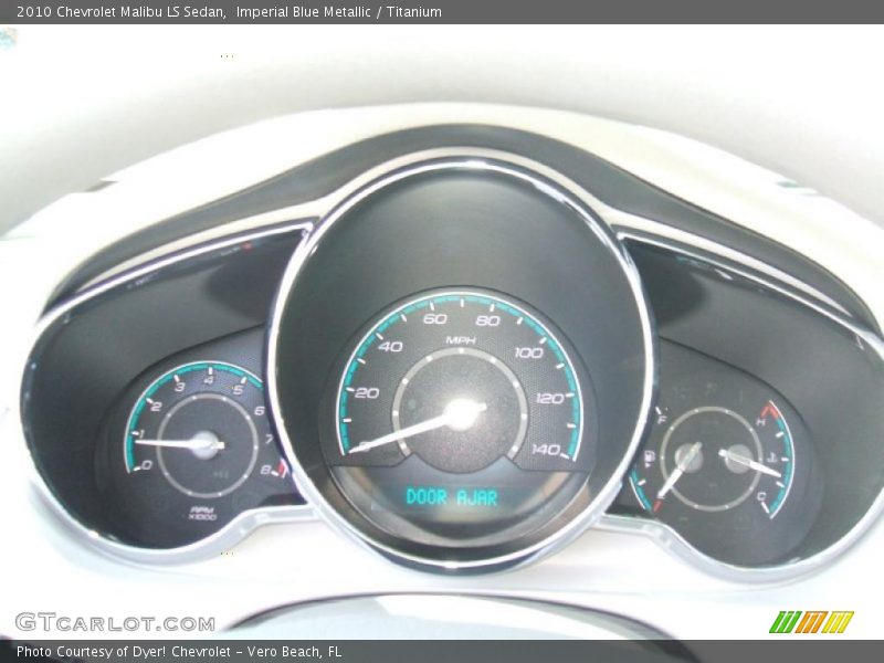 Imperial Blue Metallic / Titanium 2010 Chevrolet Malibu LS Sedan