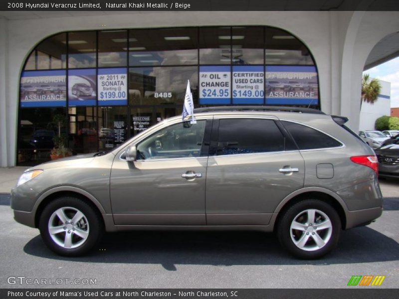 Natural Khaki Metallic / Beige 2008 Hyundai Veracruz Limited