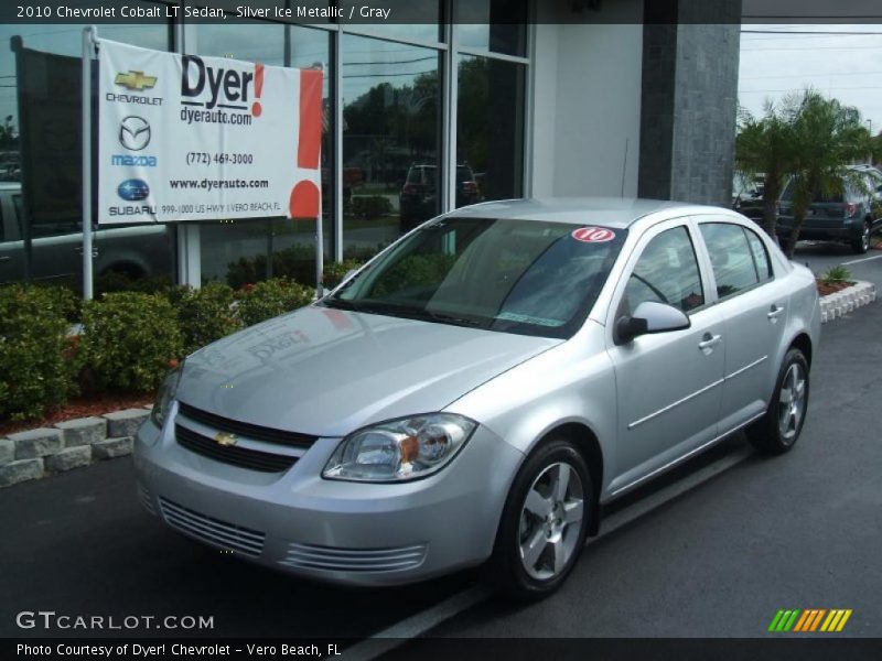 Silver Ice Metallic / Gray 2010 Chevrolet Cobalt LT Sedan