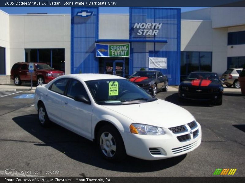 Stone White / Dark Slate Gray 2005 Dodge Stratus SXT Sedan