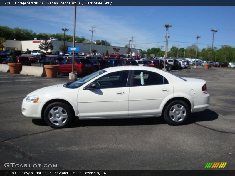 Stone White / Dark Slate Gray 2005 Dodge Stratus SXT Sedan