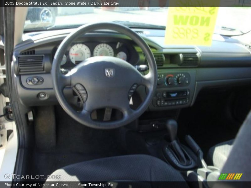 Stone White / Dark Slate Gray 2005 Dodge Stratus SXT Sedan