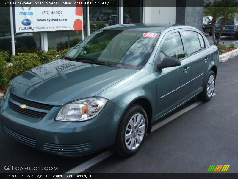 Silver Moss Metallic / Gray 2010 Chevrolet Cobalt LS Sedan