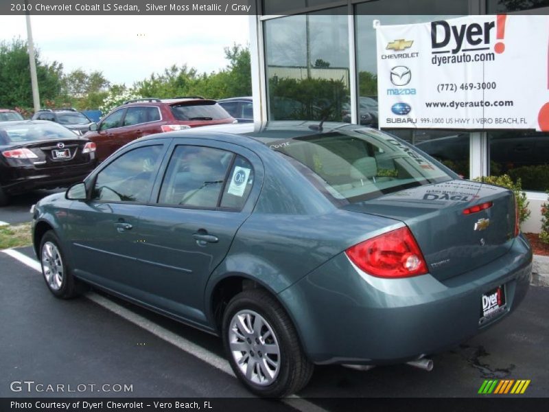 Silver Moss Metallic / Gray 2010 Chevrolet Cobalt LS Sedan