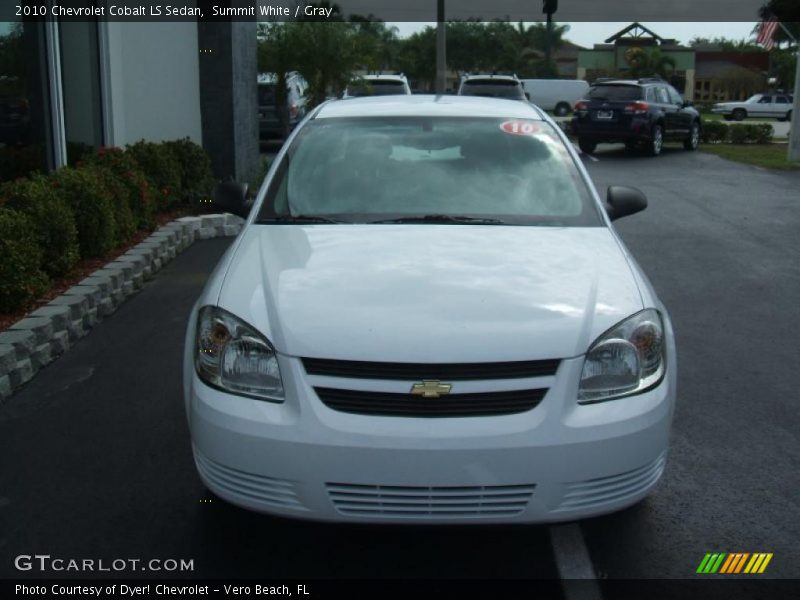 Summit White / Gray 2010 Chevrolet Cobalt LS Sedan