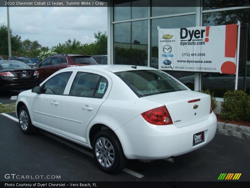 Summit White / Gray 2010 Chevrolet Cobalt LS Sedan