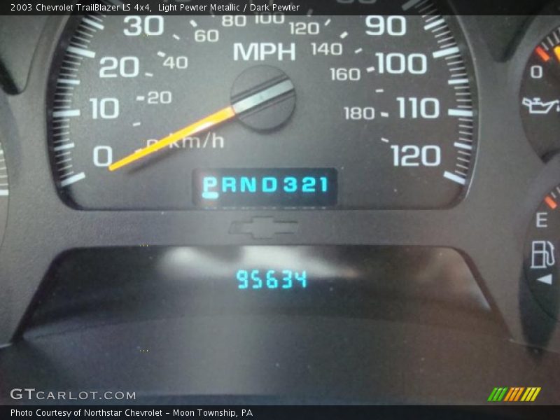 Light Pewter Metallic / Dark Pewter 2003 Chevrolet TrailBlazer LS 4x4