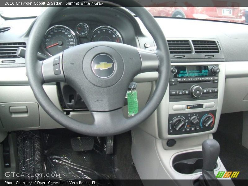 Summit White / Gray 2010 Chevrolet Cobalt LS Sedan
