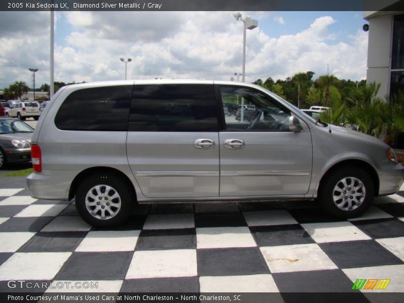 Diamond Silver Metallic / Gray 2005 Kia Sedona LX