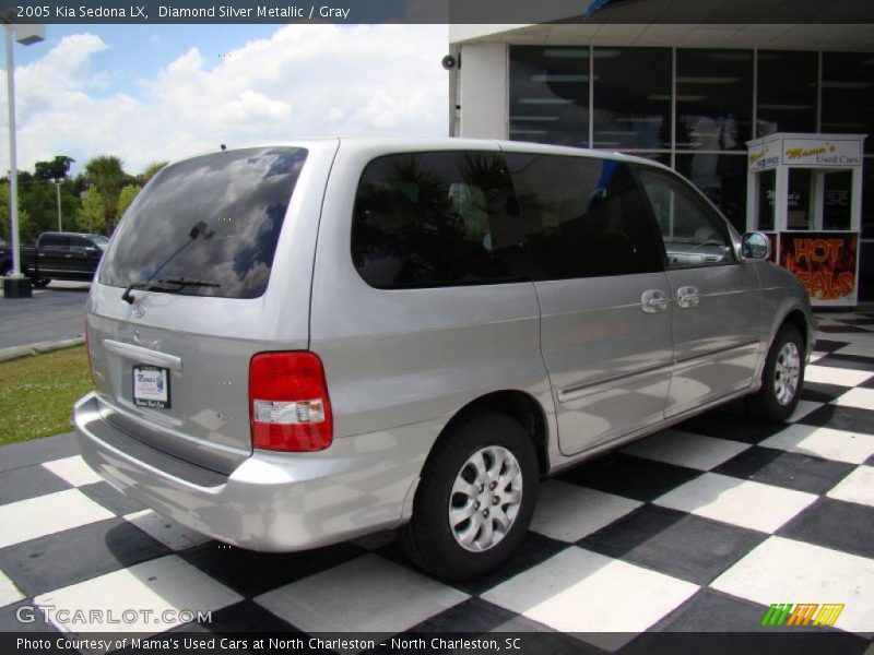 Diamond Silver Metallic / Gray 2005 Kia Sedona LX