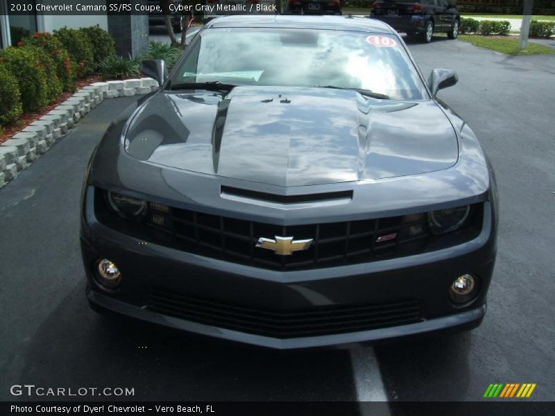 Cyber Gray Metallic / Black 2010 Chevrolet Camaro SS/RS Coupe