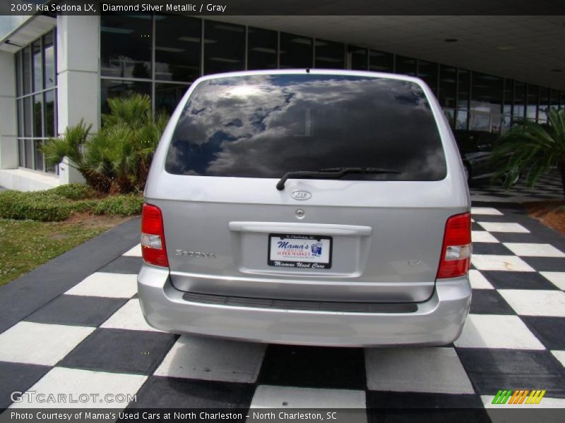 Diamond Silver Metallic / Gray 2005 Kia Sedona LX