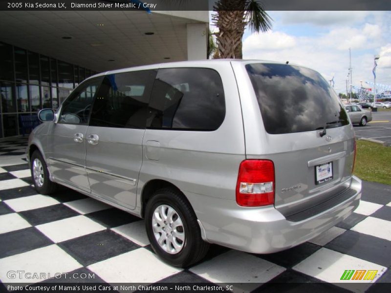 Diamond Silver Metallic / Gray 2005 Kia Sedona LX