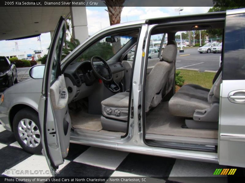 Diamond Silver Metallic / Gray 2005 Kia Sedona LX