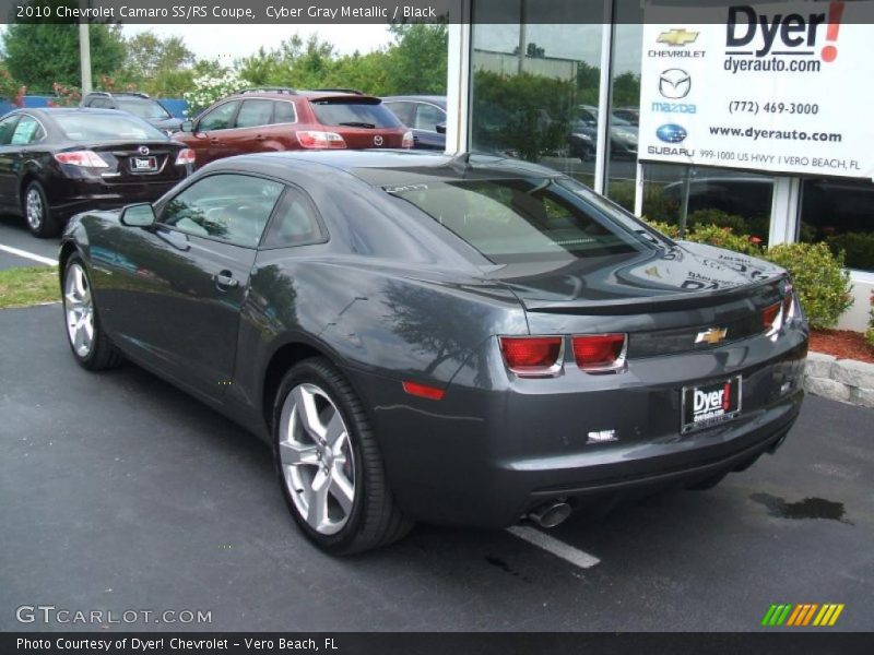 Cyber Gray Metallic / Black 2010 Chevrolet Camaro SS/RS Coupe