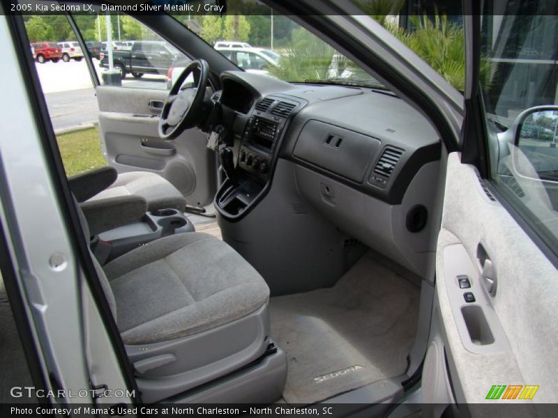 Diamond Silver Metallic / Gray 2005 Kia Sedona LX